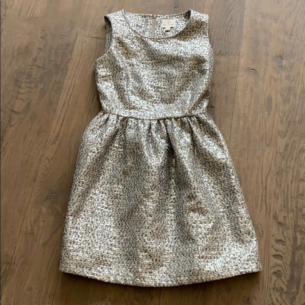 Amazing Julie Brown metallic dress